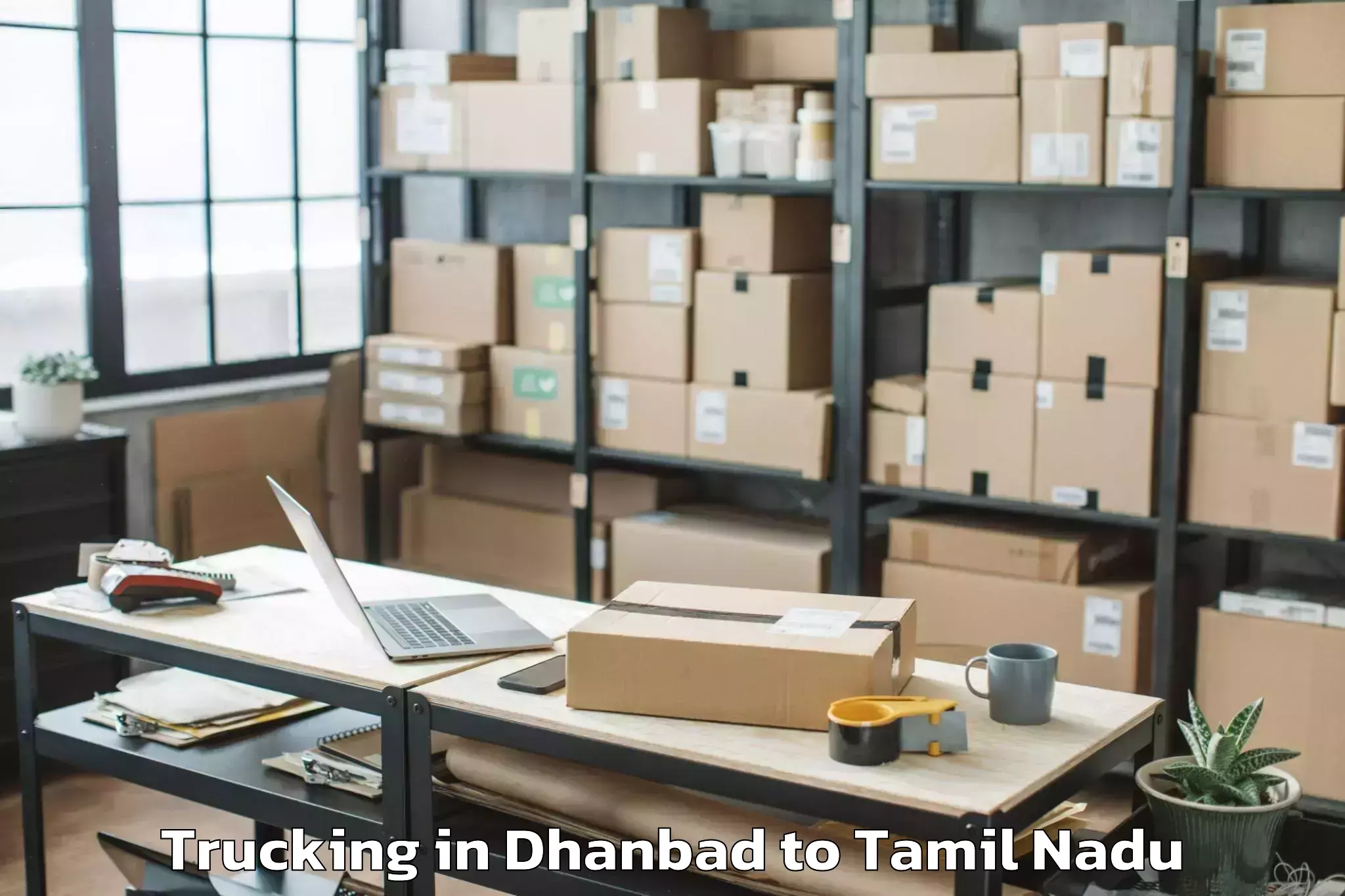 Book Dhanbad to Omalur Trucking Online